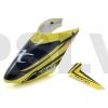 BLH3318  	 Blade Nano CP X Complete Canopy w/Vertical Fin (Yellow) 